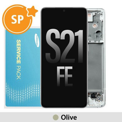 Tecguru_Samsung Galaxy S21 FE 5G G990B OLED Screen Replacement Digitizer GH82-26414A/26420A/26590A (Service Pack)-Graphite Tecguru_Samsung Galaxy S21 FE 5G G990B OLED Screen Replacement Digitizer GH82-26414A/26420A/26590A (Service Pack)-Graphite
